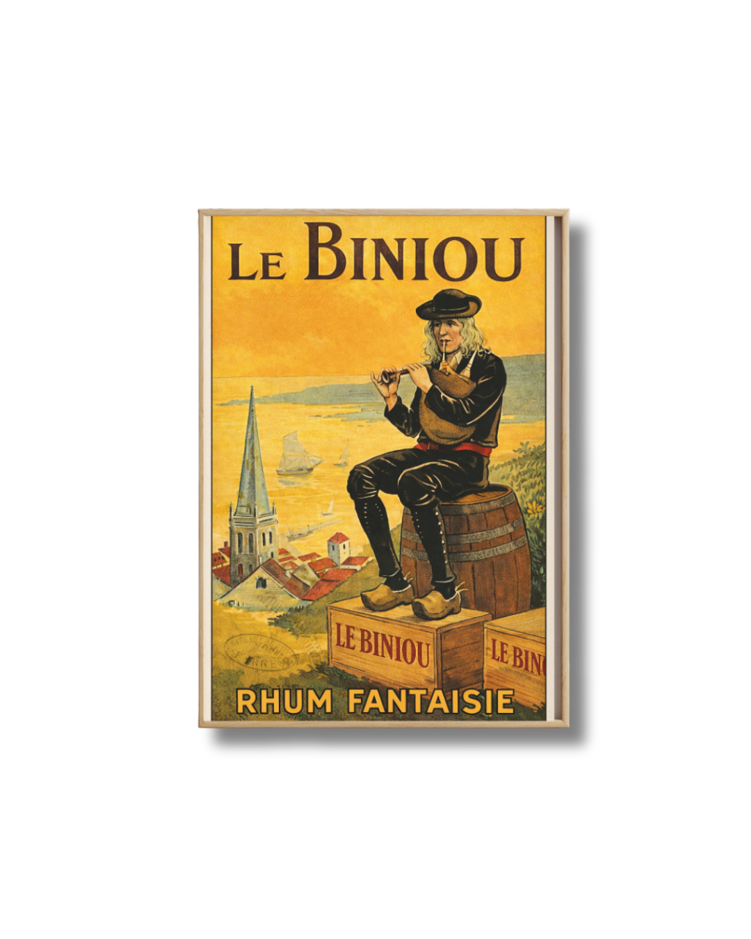 Affiche Rhum Le Biniou – Rhum Fantaisie Vintage Breton