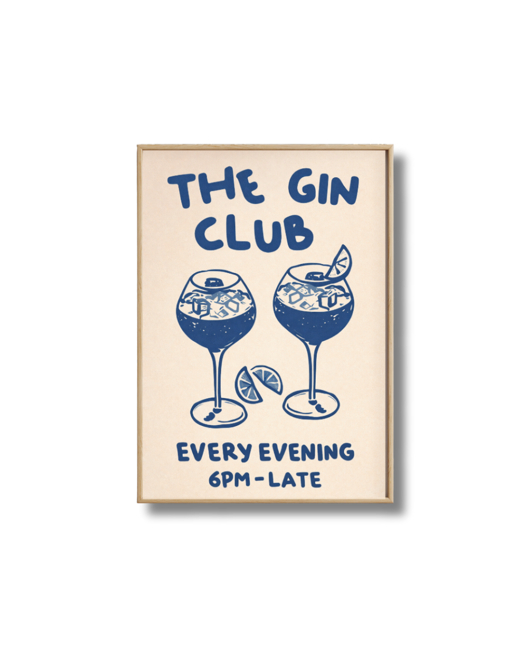 Affiche Gin Tonic – The Gin Club