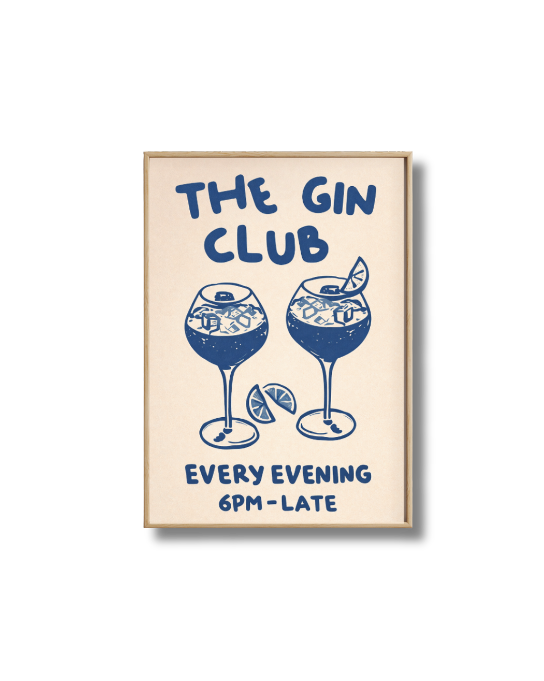 Affiche Gin Tonic – The Gin Club