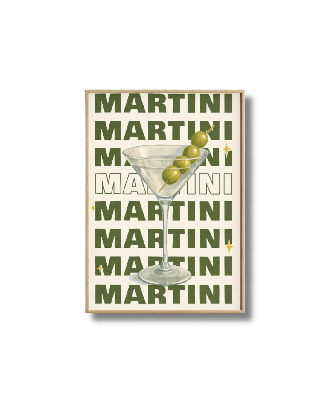Affiche Cocktail – Poster Martini Vintage Déco Bar