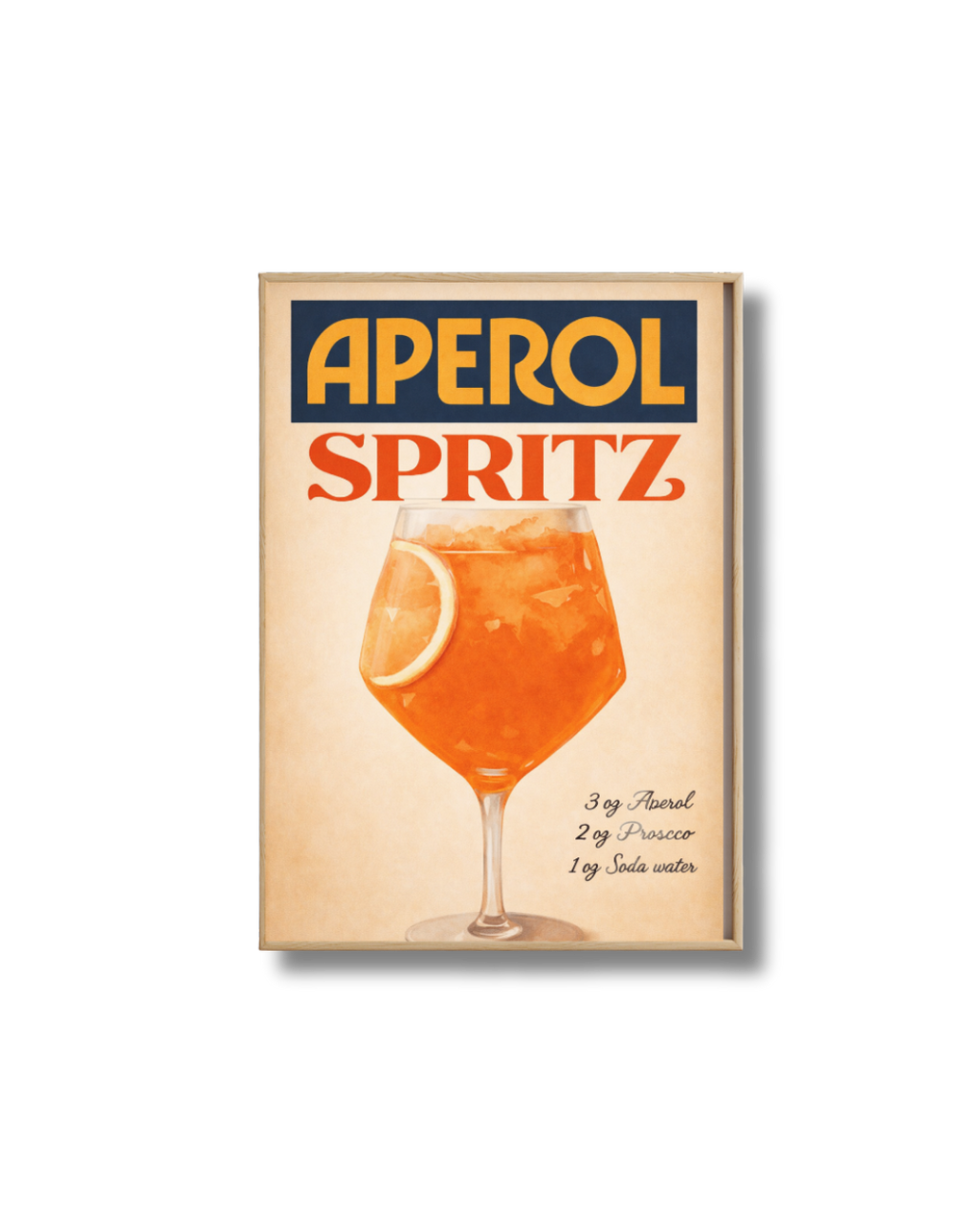 Affiche Spritz Aperol – Poster Cocktail Vintage