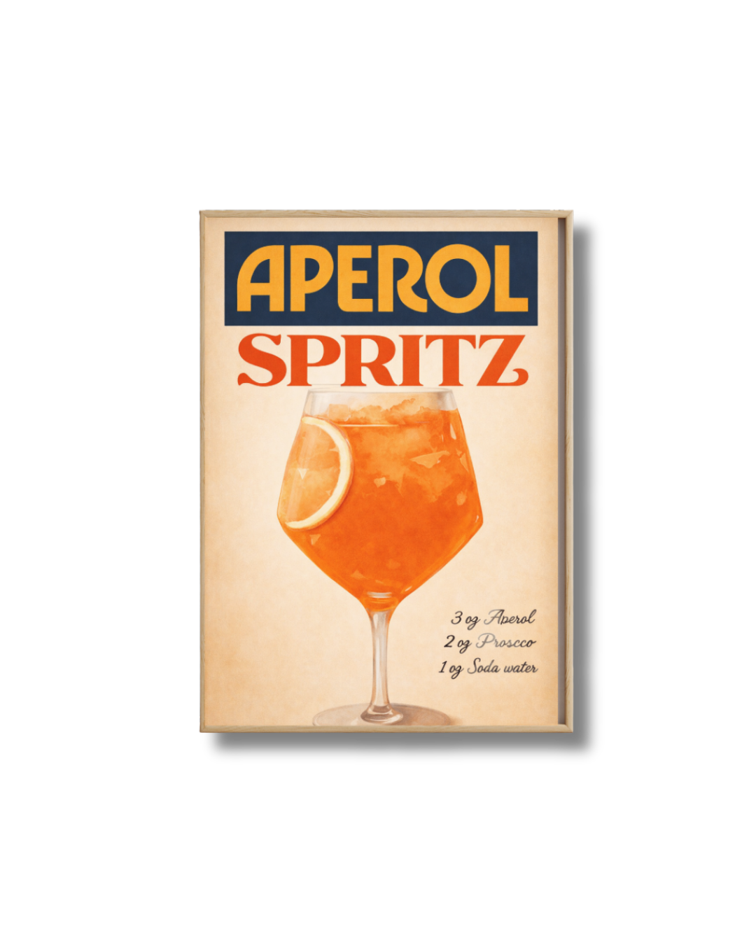 Affiche Spritz Aperol – Poster Cocktail Vintage