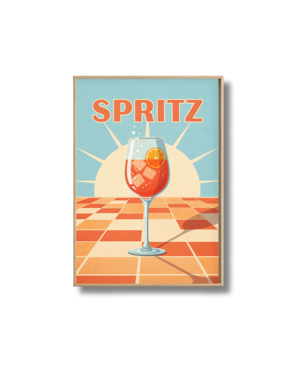 Affiche Spritz – Poster Cocktail Soleil & Terrasse
