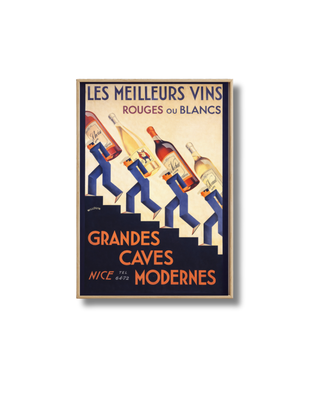 Affiche Vin – Grandes Caves Modernes Vintage