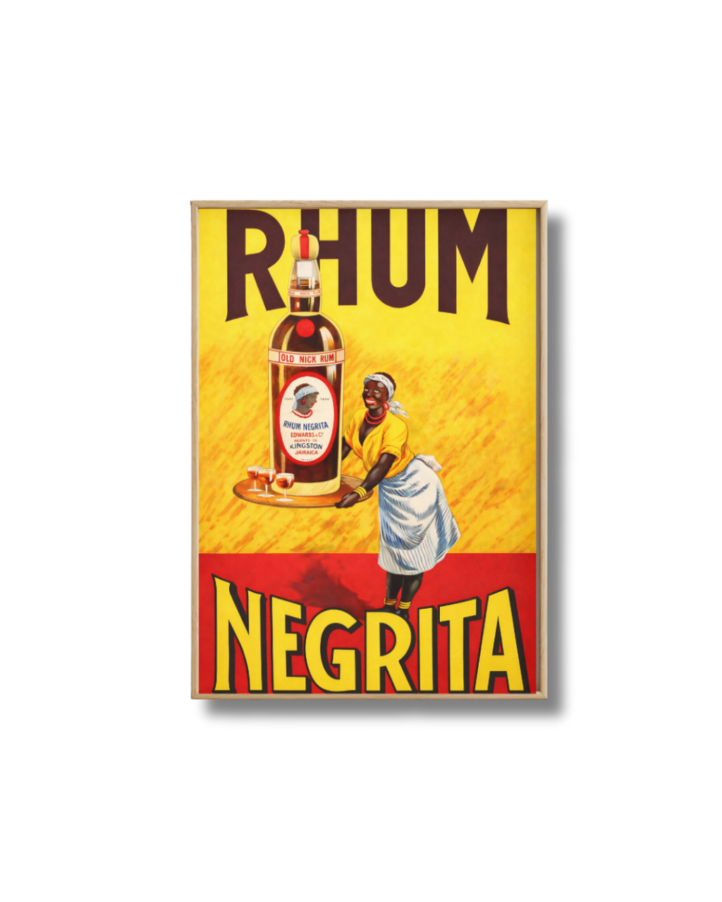 Affiche Rhum Negrita – Poster Publicitaire Vintage