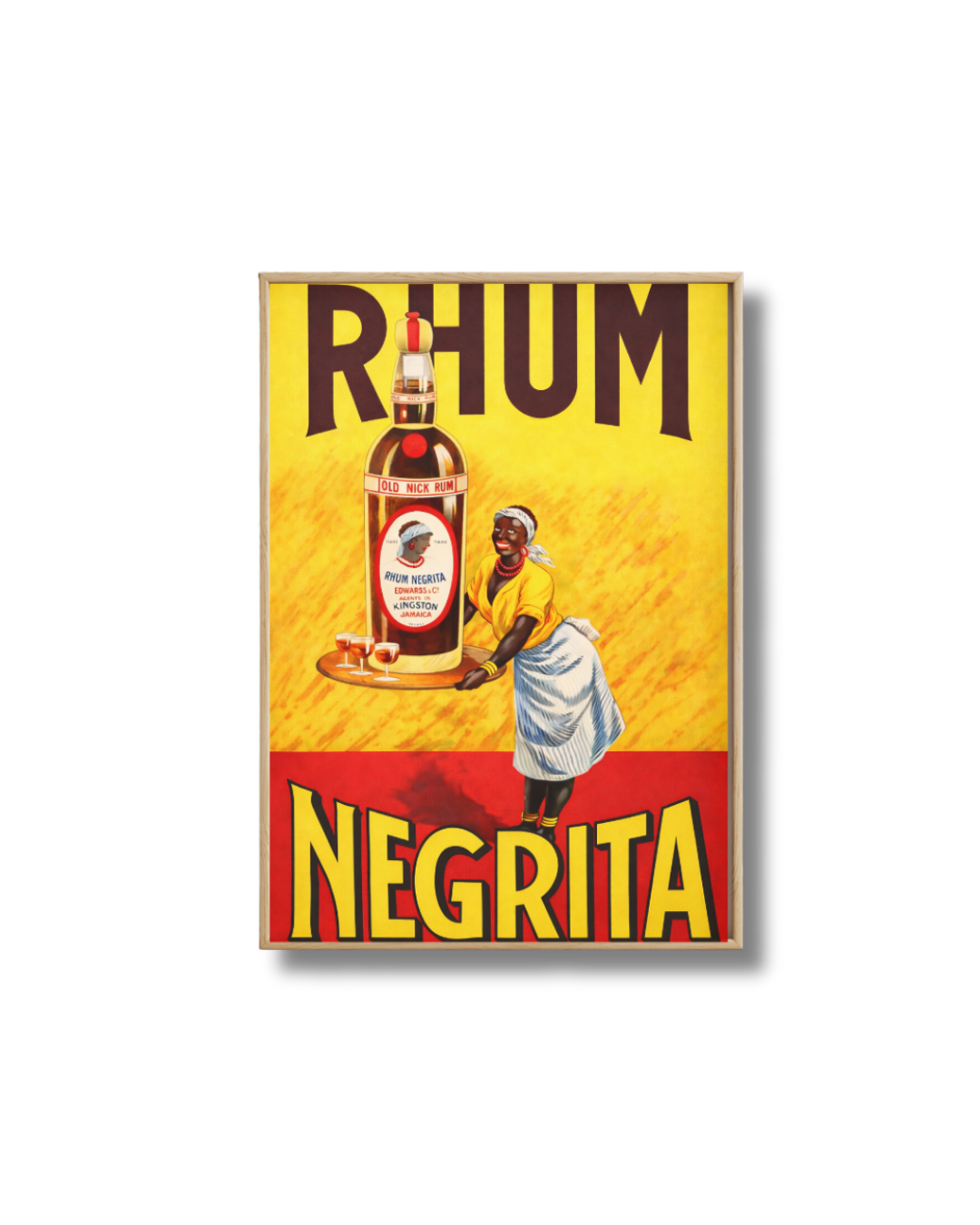 Affiche Rhum Negrita – Poster Publicitaire Vintage