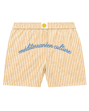 Short de Bain Rayé – Méditerranéen Culture - Champagne