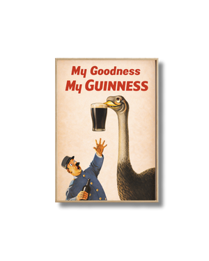 Affiche Guinness My Goodness My Guinness – Autruche Vintage Déco Bar