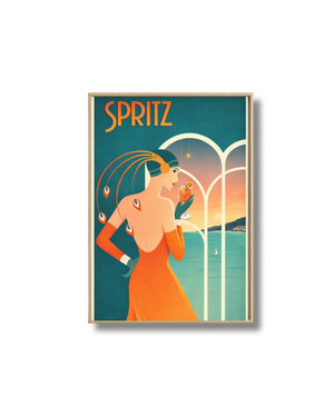 Affiche Spritz Vintage – Poster Cocktail Élégant