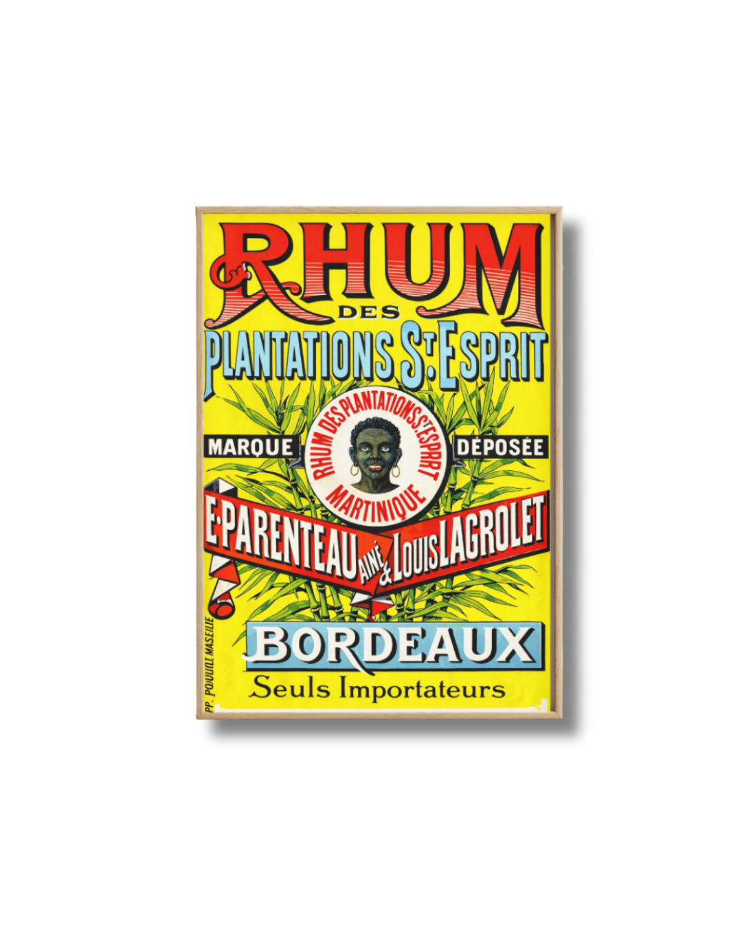 Affiche Rhum des Plantations St Esprit – Poster Publicitaire Vintage