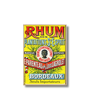 Affiche Rhum des Plantations St Esprit – Poster Publicitaire Vintage