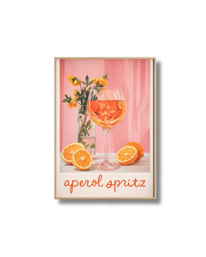 Affiche Spritz – Poster Apéro Cocktail Aperol Spritz Vintage & Élégant