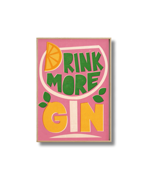 Affiche Gin Tonic – Drink More Gin