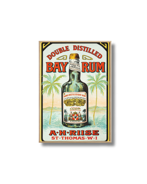 Affiche Rhum Bay Rum – Poster Publicitaire Vintage