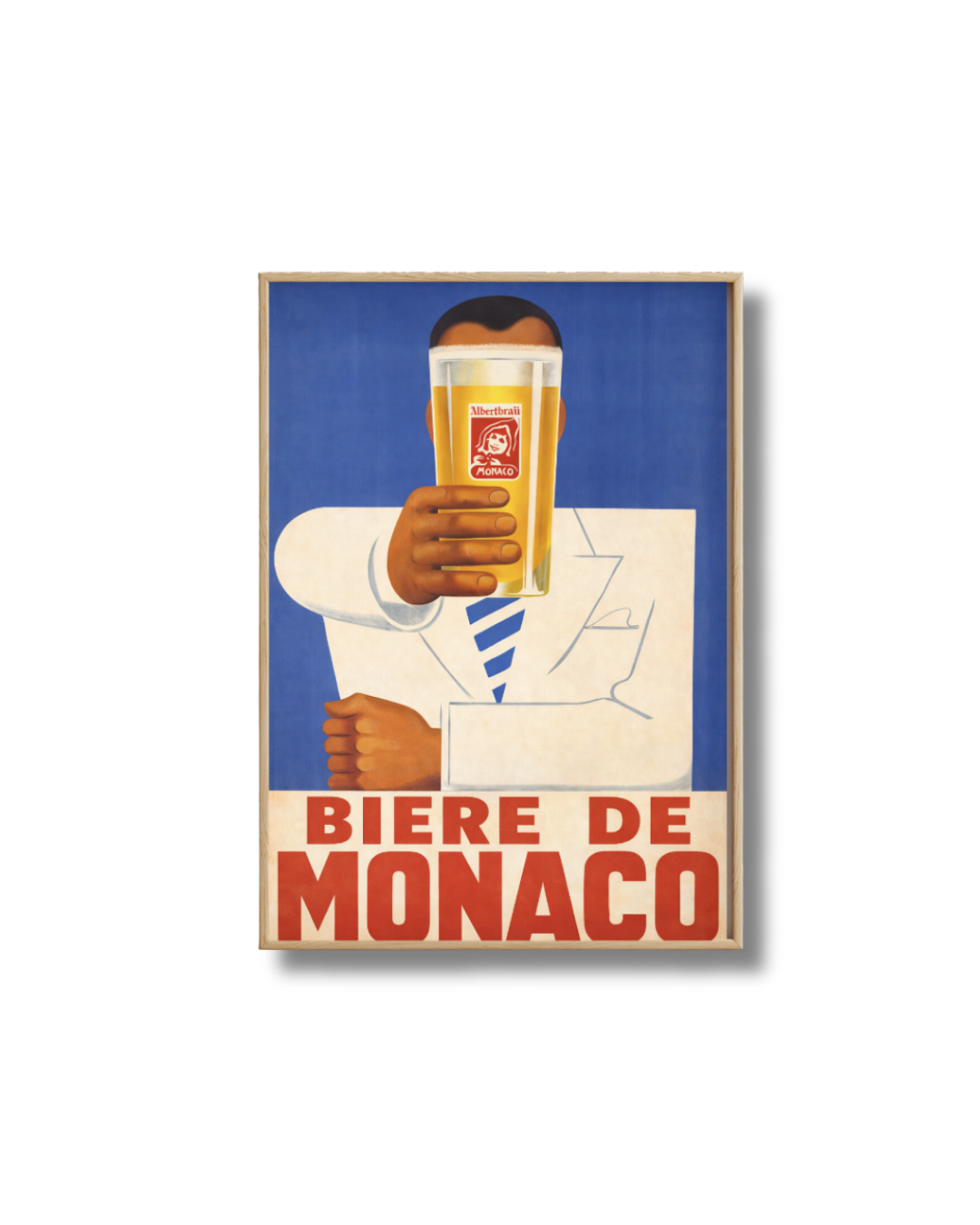 Affiche Bière de Monaco – Poster Vintage Bière Française