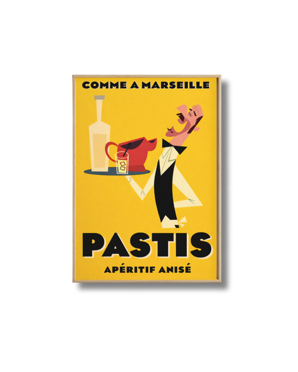 Affiche Pastis Vintage – Apéritif Anisé “Comme à Marseille”