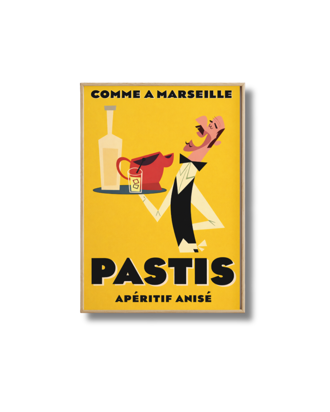 Affiche Pastis Vintage – Apéritif Anisé “Comme à Marseille”