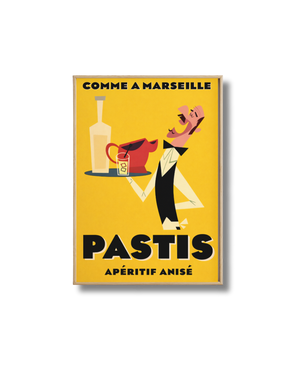 Affiche Pastis Vintage – Apéritif Anisé “Comme à Marseille”