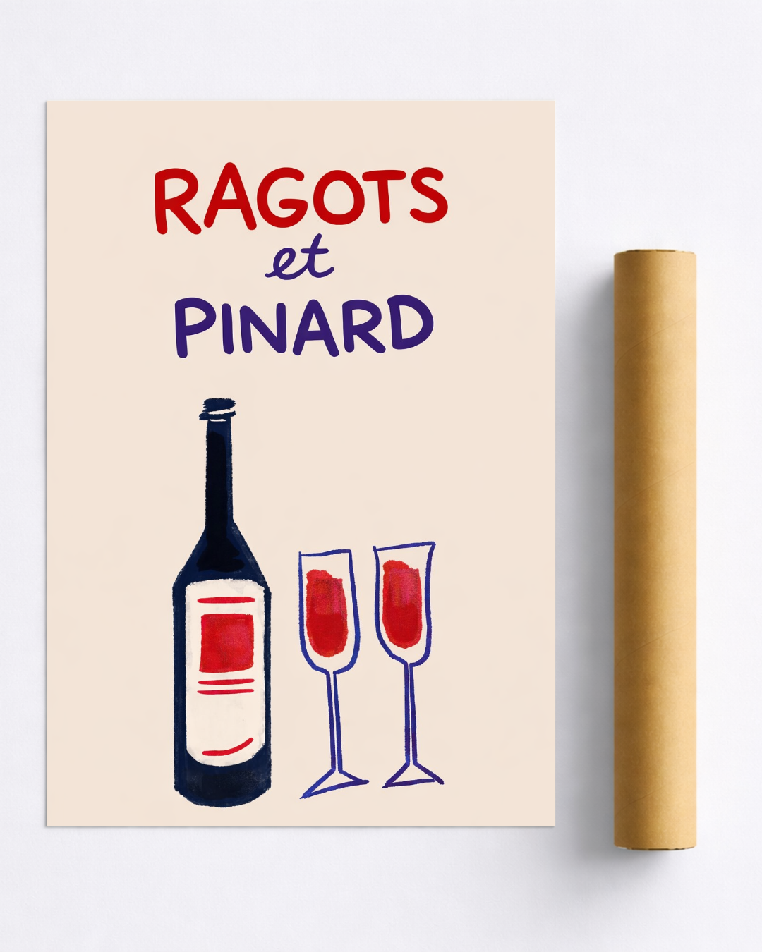 Affiche Vin Humoristique – Ragots et Pinard
