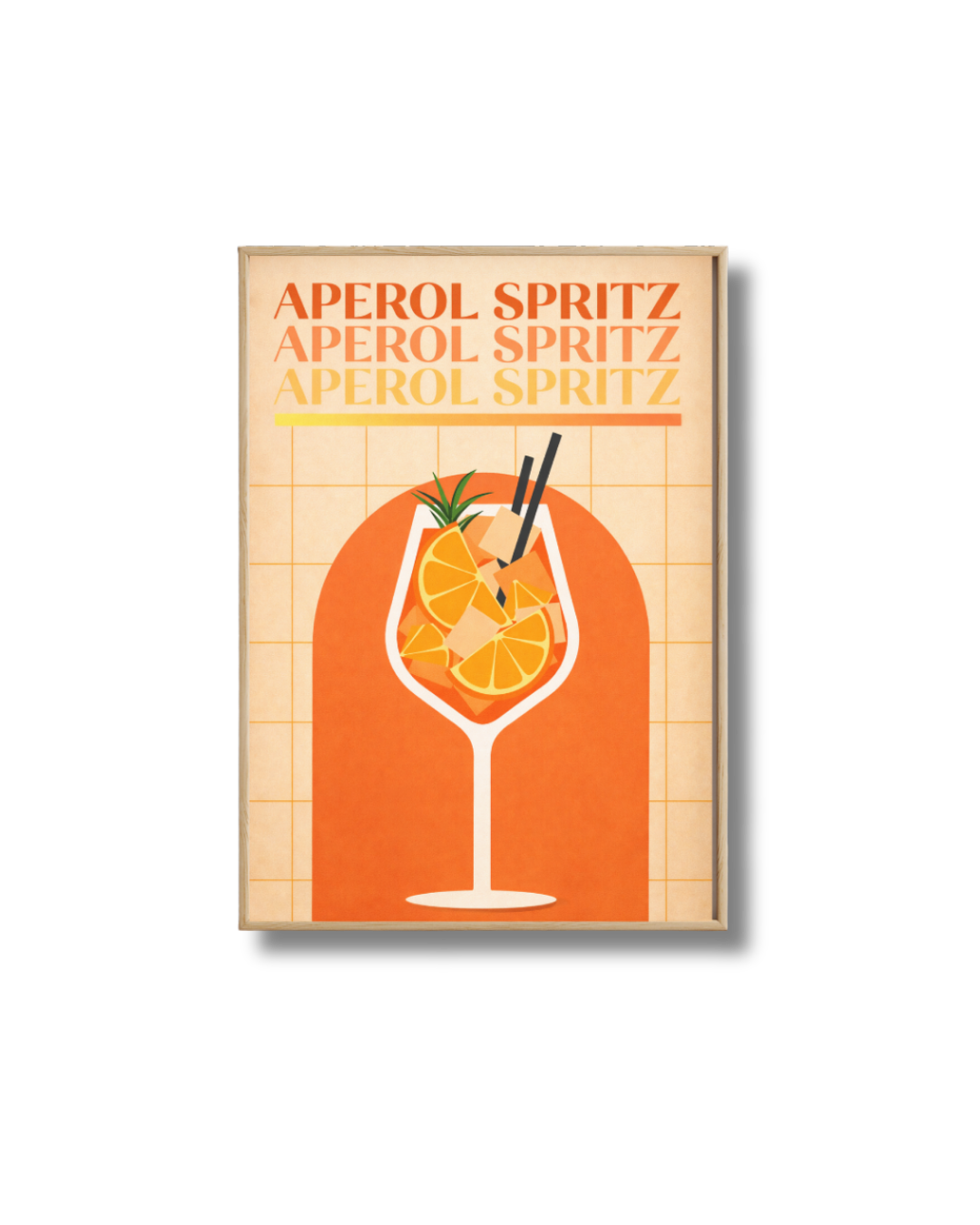 Affiche Spritz Minimaliste – Poster Aperol Spritz Moderne & Design