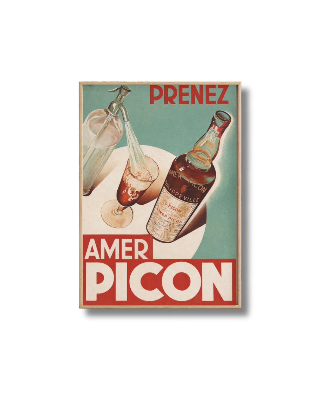 Affiche Bière Prenez Amer Picon – Poster Vintage Apéro Français