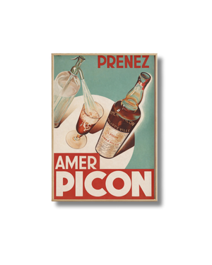 Affiche Bière Prenez Amer Picon – Poster Vintage Apéro Français