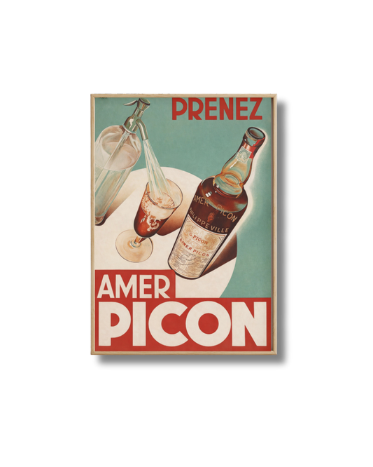 Affiche Bière Prenez Amer Picon – Poster Vintage Apéro Français