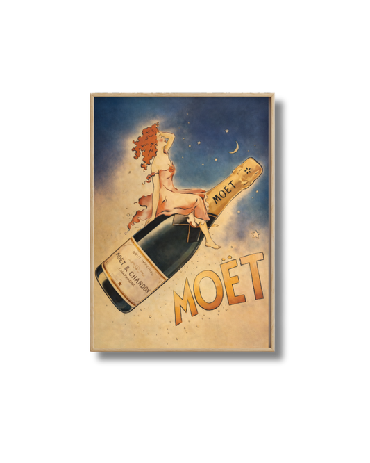 Affiche Champagne – Pin-Up Vintage Élégance Nocturne