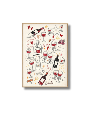 Affiche Vin Santé – Poster Apéro & Moments Conviviaux