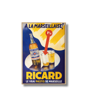 Affiche Pastis de Marseille Vintage – Poster Publicitaire Rétro