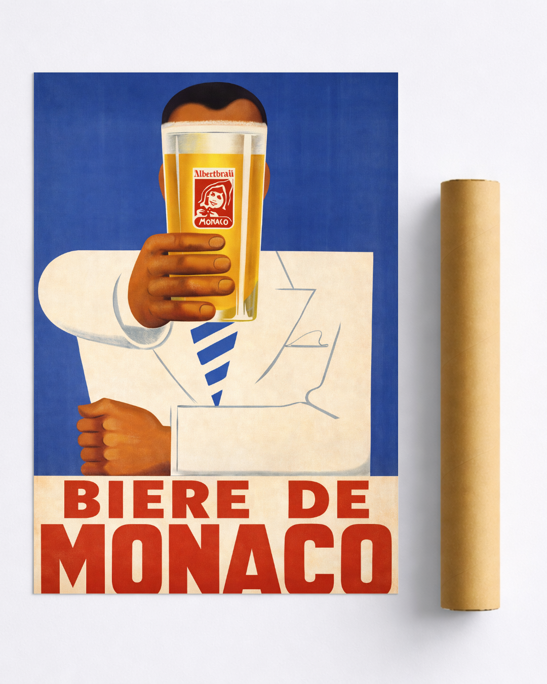 Affiche Bière de Monaco – Poster Vintage Bière Française