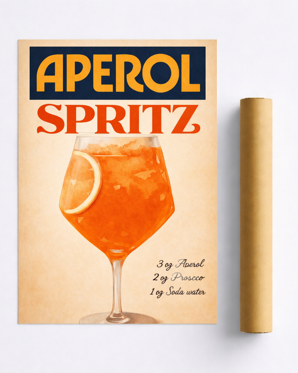Affiche Spritz Aperol – Poster Cocktail Vintage