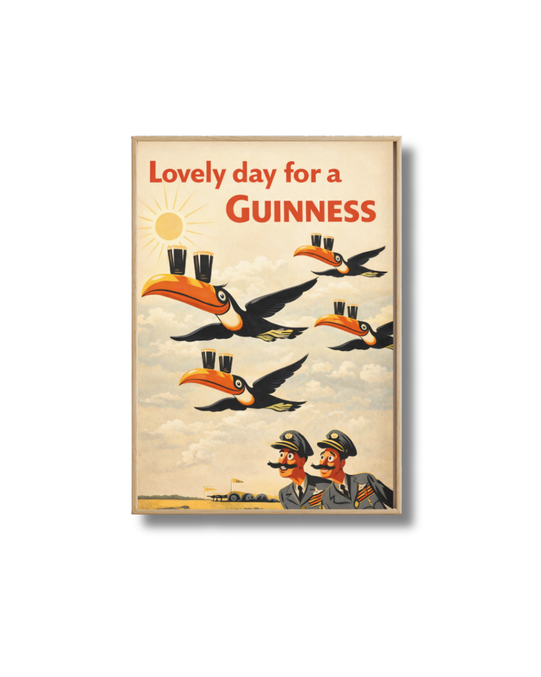 Affiche Guinness Lovely Day for a Guinness – Toucan Vintage Déco Pub