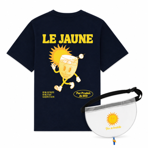 Pack teesh Le Jaune bleu + Sacoche secrète