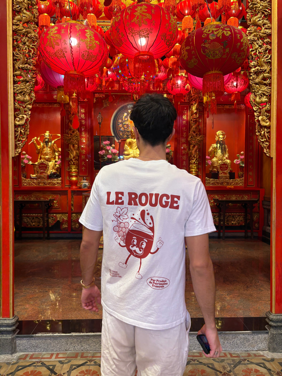 T-shirt vin rouge " Le rouge " 🍷