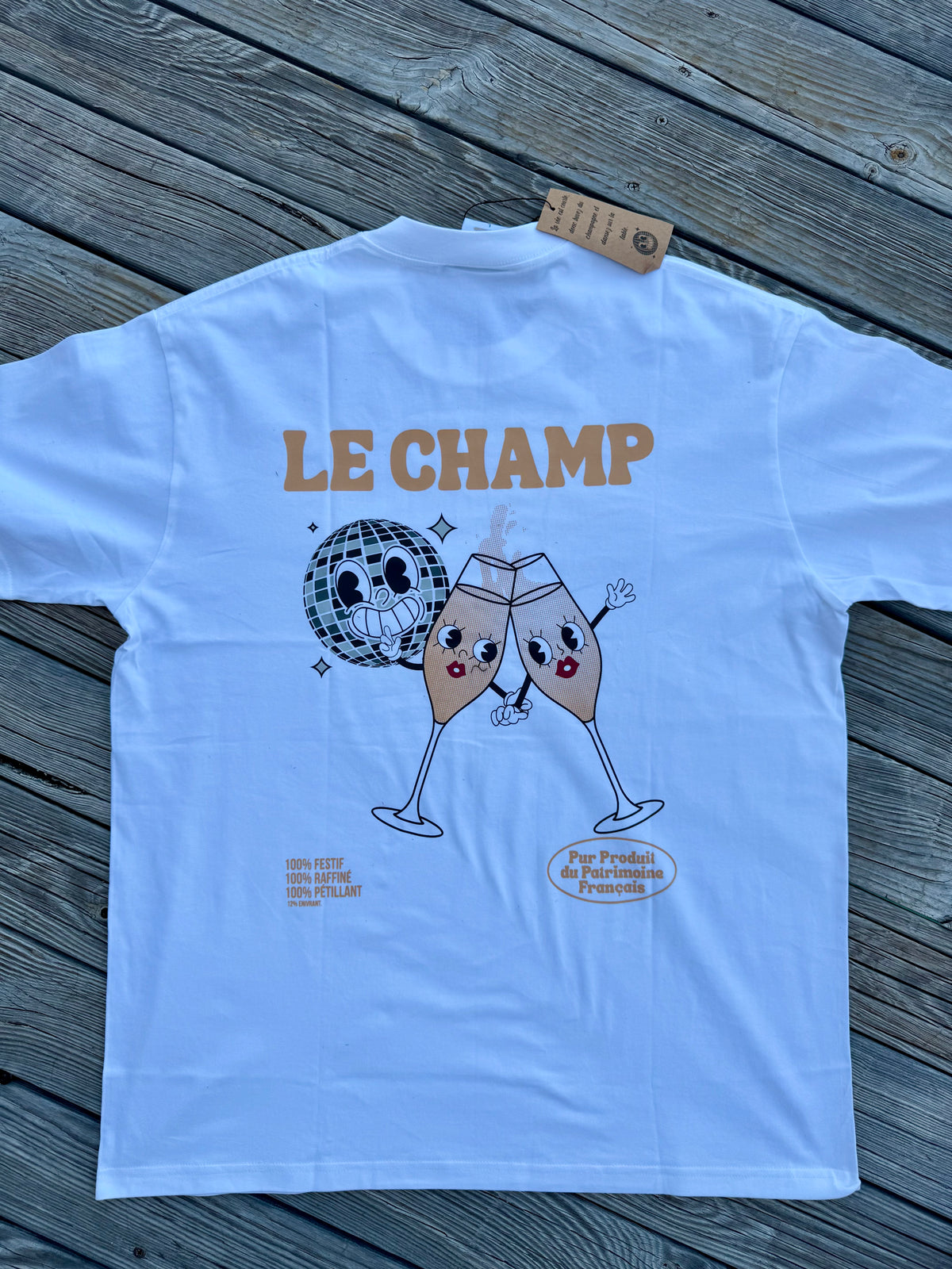 tshirt champagne femme