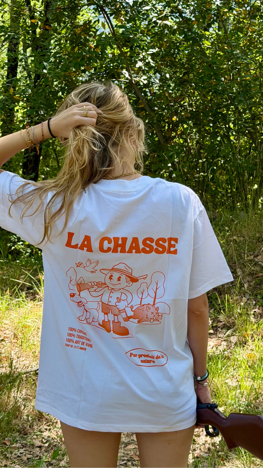 T-shirt chasse " La Chasse " 🧡